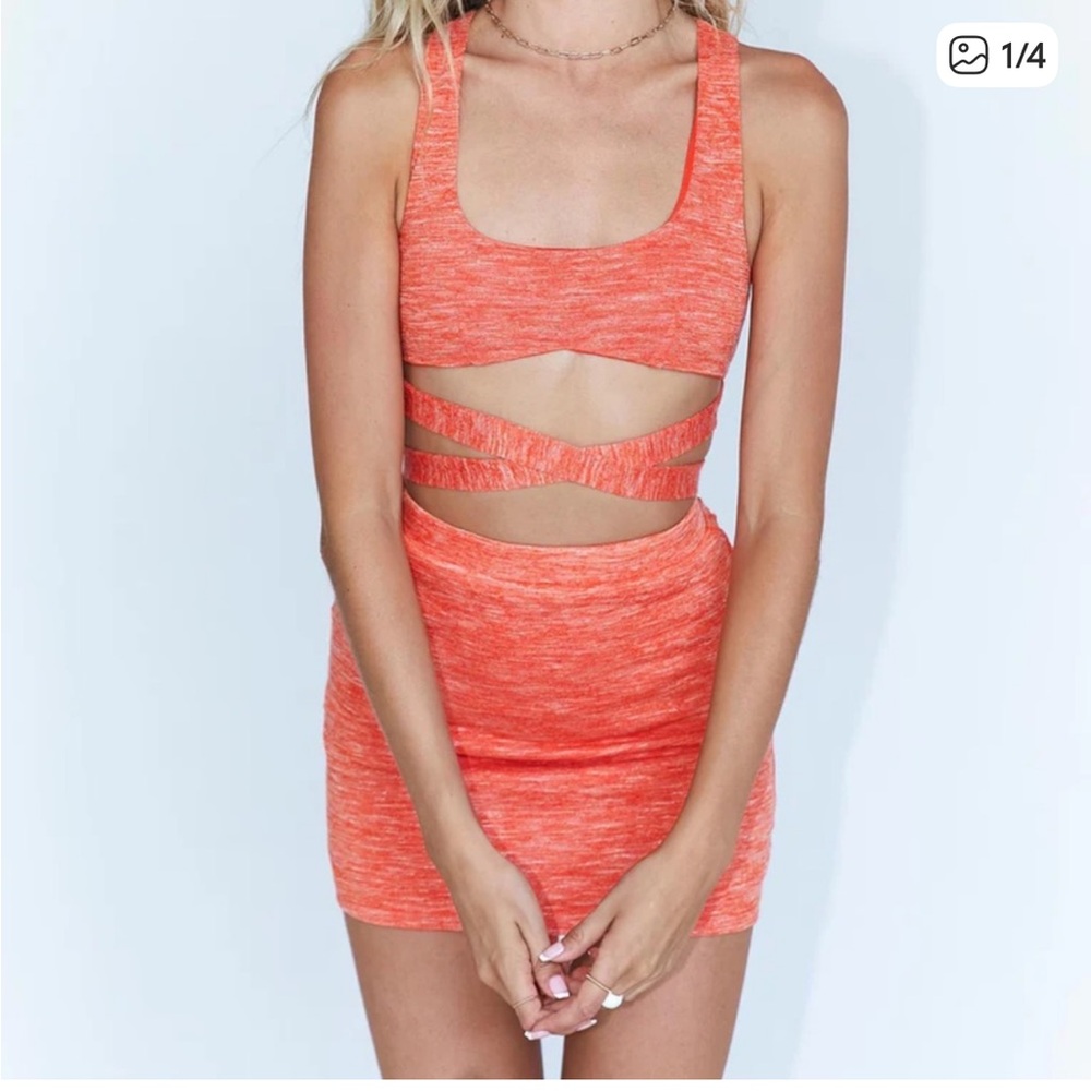 Princess Polly Orange Tie-Up 2 Piece Set - NWT